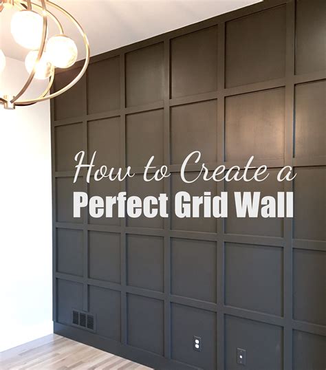 Tutorial For Creating A Perfect Grid Wall Diy Home Decor Bedroom