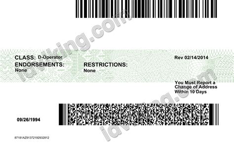 Arizona Az Drivers License Psd Template Download Idviking Best