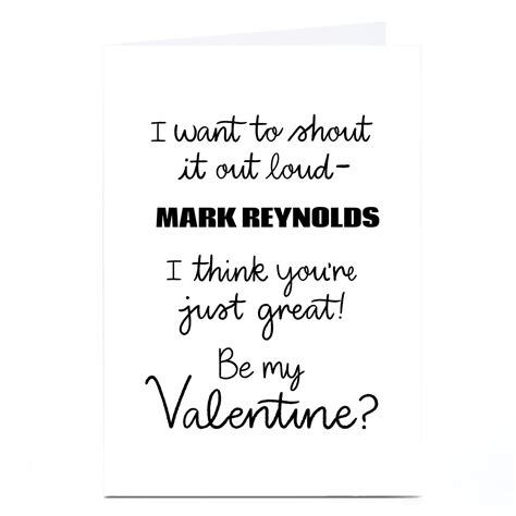 buy personalised valentine s day card be my valentine for gbp 1 79 card factory uk