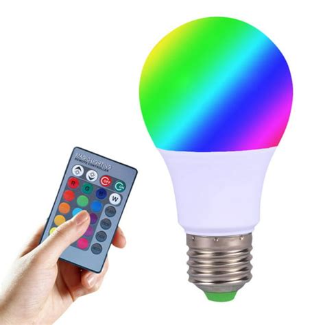 E27 Rgb 16 Colors Change Magic Led Light Bulb With Ir Remote Controller
