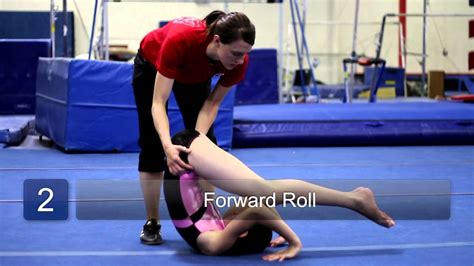 How To Do Forward Rolls In Beginner Gymnastics Beginning Gymnastics Youtube