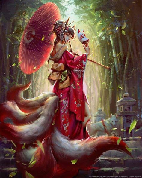 Kitsune Lady In Red Anime Amino