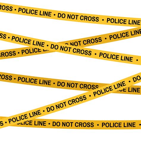 Crime Scene Yellow Tape Police Line Do Not Cross Tape 3164295 Vector