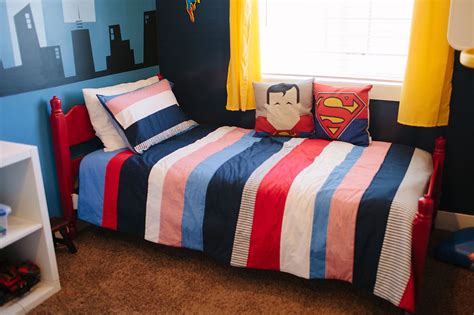 Starting your diy bedroom upgrade with a feature headboard gives you the chance to work on if you can't hang anything on your wall, get yourself a glass vessel of some kind, some stone, potting soil. DIY superhero room - superman | Superhero room, Kids bedroom, Room