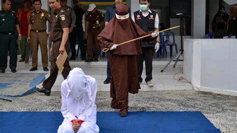 indonesia s aceh unveils new female flogging squad france 24