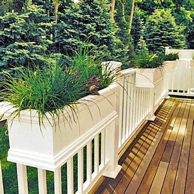 Deck Rail Planters Flower Boxes For Railings