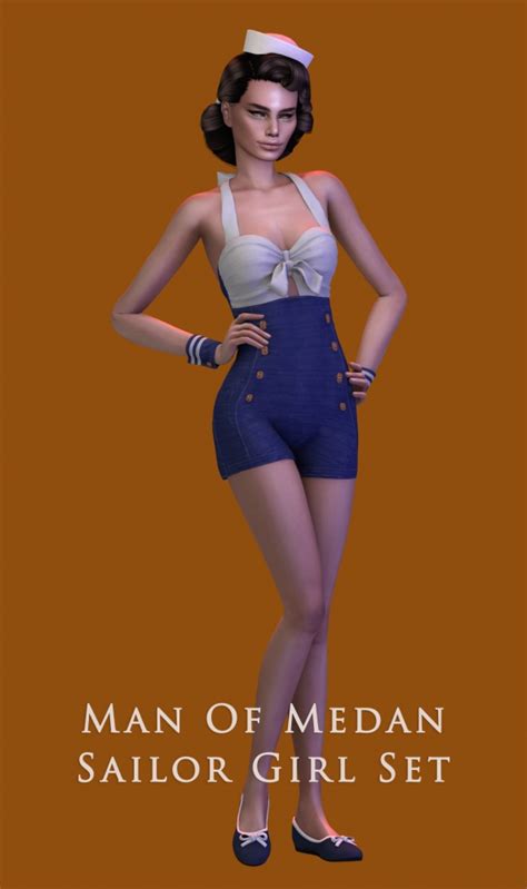 Man Of Medan Sailor Girl Set At Astya96 Sims 4 Updates