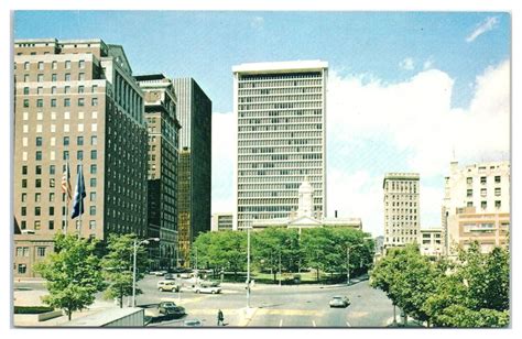 1970s Downtown Hartford Ct Street Scene Postcard United States