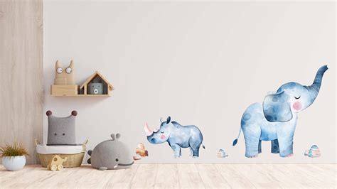 Tier Wand dekor Elefant Home Dekor Süßes Tier Kinderzimmer Etsy