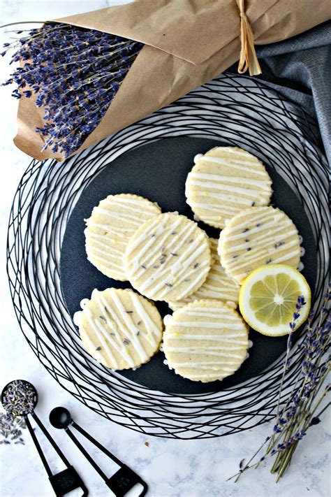 Lemon Lavender Glazed Sugar Cookies Love And Confections