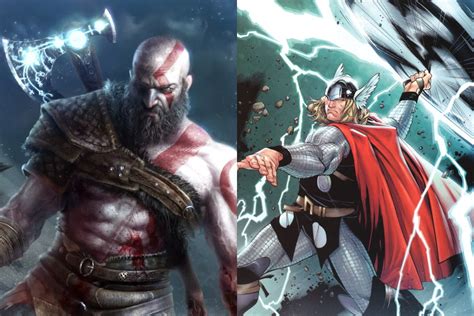 God Of War Kratos Vs Thor