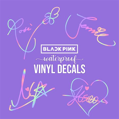 Blackpink Signature Vinyl Decal Stickers Waterproof Large Shopee