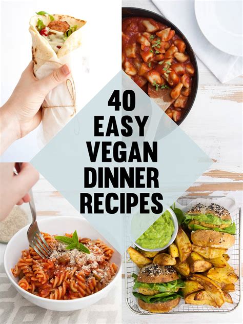 Our inspirational ideas include some quick and easy dinners that taste fantastic. 40 Easy Vegan Dinner Recipes | Elephantastic Vegan