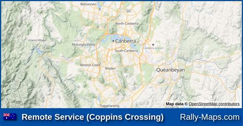Remote Service Coppins Crossing Stage Map Rally Of Canberra
