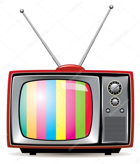 Vector Retro Tv Set — Stock Vector © Dmstudio 11172182