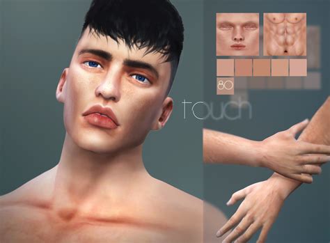 My Sims 4 Blog Touch Skin For Males And Females By
