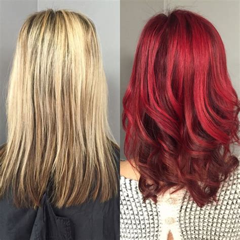 Bleach will keep lightening your hair. TRANSFORMATION: From Pretty Blonde To Red Hot - Career ...