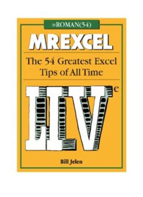 MrExcel LIVe The 54 Greatest Excel Tips Of All Time PDF