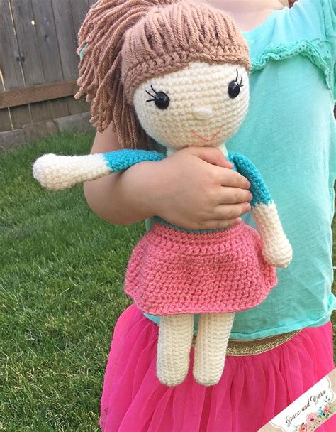 Amy The Amigurumi Doll A Free Crochet Pattern Grace And Yarn