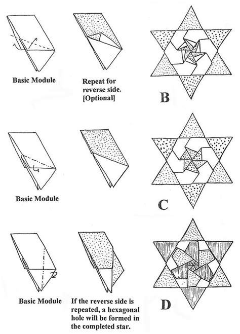 Francis Ows Origami Diagrams 6 Pointed Stars