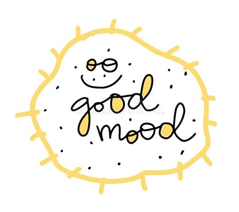 Good Mood Handwritten Stock Vector Illustration Of Optimist 196858672