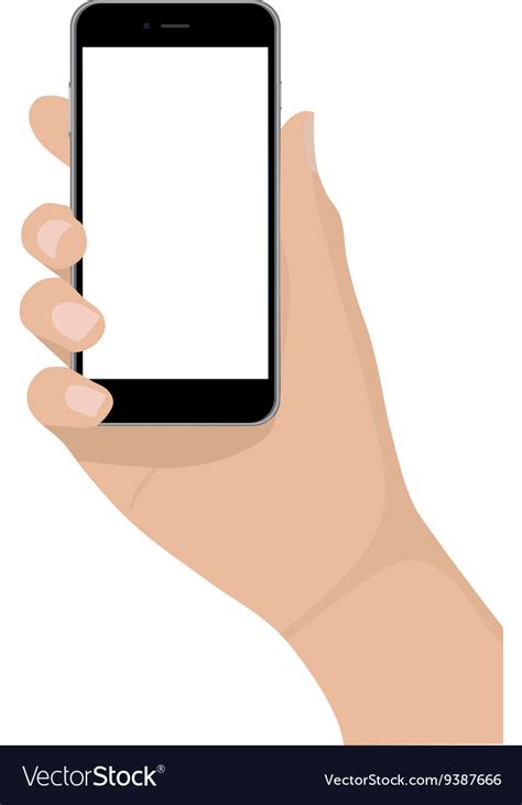 Mobile Phone Empty Screen Royalty Free Vector Image