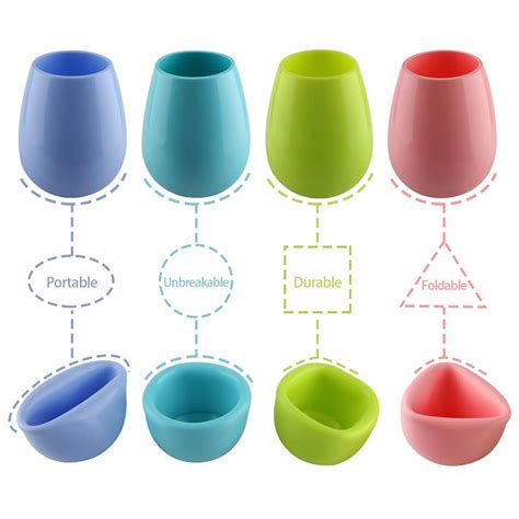 Factory Customized High Quality Silicone Red Wine Cup China Silicone