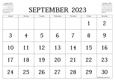 September Calendar 2023 Printable Pdf Mobila Bucatarie 2023
