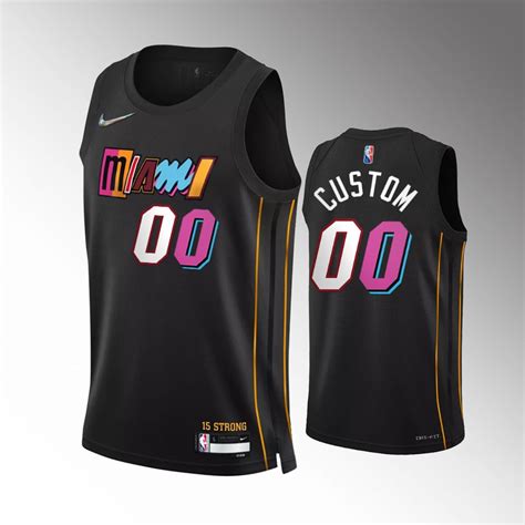 Shop Official Mens Miami Heat Custom Jersey Nba 2021 22 City Edition