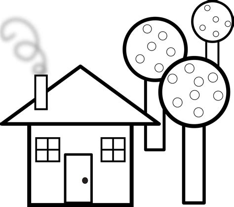 House Clipart Black And White Clipart Best