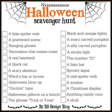 30 Best Design Ideas For Indoor Halloween Scavenger Hunt Clues Home
