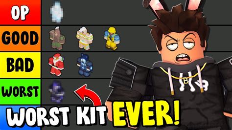 I Ranked Every Kit In Roblox Bedwars Tier List Youtube