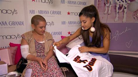 Girl Battling Cancer Gets Wish Granted Meets Singer Ariana Grande Abc News