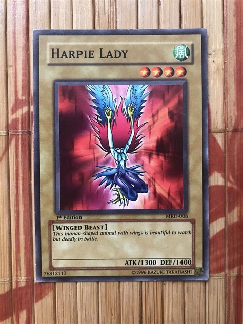 Yugioh Harpie Lady Mrd008 1st Edition Original Art Uncensored Values Mavin