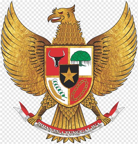 Gold Eagle With Seal Illustration Proclamation Of Indonesian
