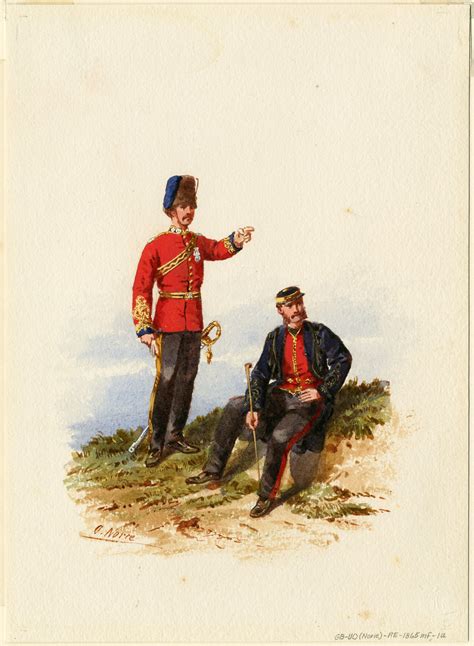 Royal Engineers Officer Review Order Undress 1865 Edwardian Era