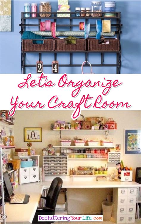 Start with one small area and work on the room for 15 minutes each day. Craft Room Organization - Unexpected & Creative Ways to ...