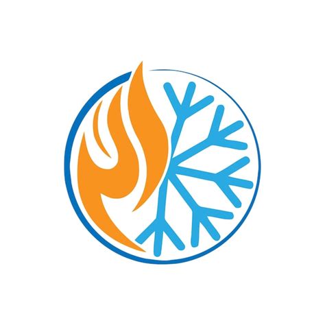 Premium Vector Heating And Cooling Logo