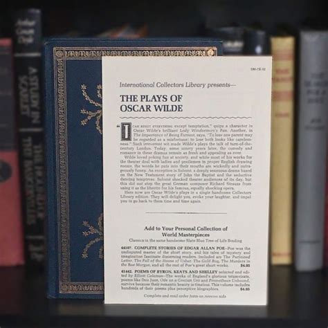 The Plays Of Oscar Wilde International Collectors Library Etsy In
