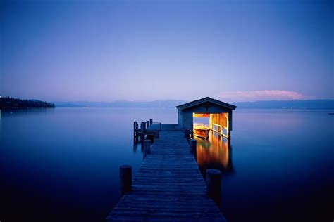 Wallpaper Lake Night Pier Dock Boat Desktop Wallpaper