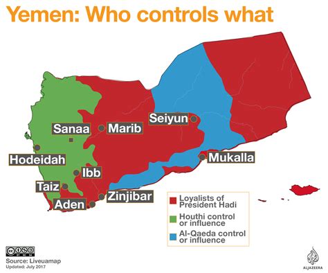 Yemen Conflict Who Controls What Yemen Al Jazeera
