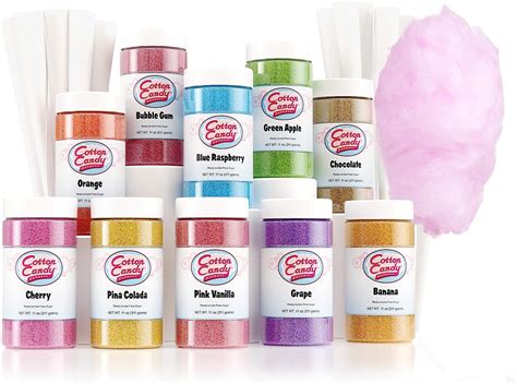 Cotton Candy Express Floss Sugar And Cones Variety Pack