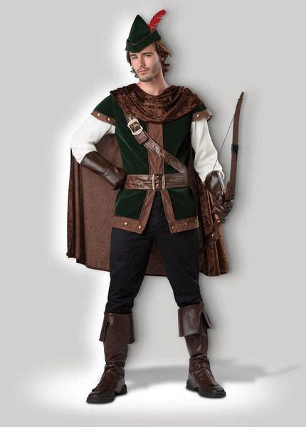 Robin Hood Sherwood Archer Hero Mens Deluxe Medieval Hire Costume
