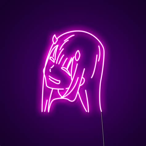 Zero Two Neon Sign Led Light For Wall Made By Neonize