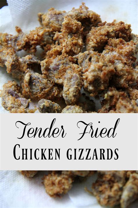 A great recipe for fried chicken gizzards. Recipe: How to Fry Tender Chicken Gizzards | Lille Punkin'