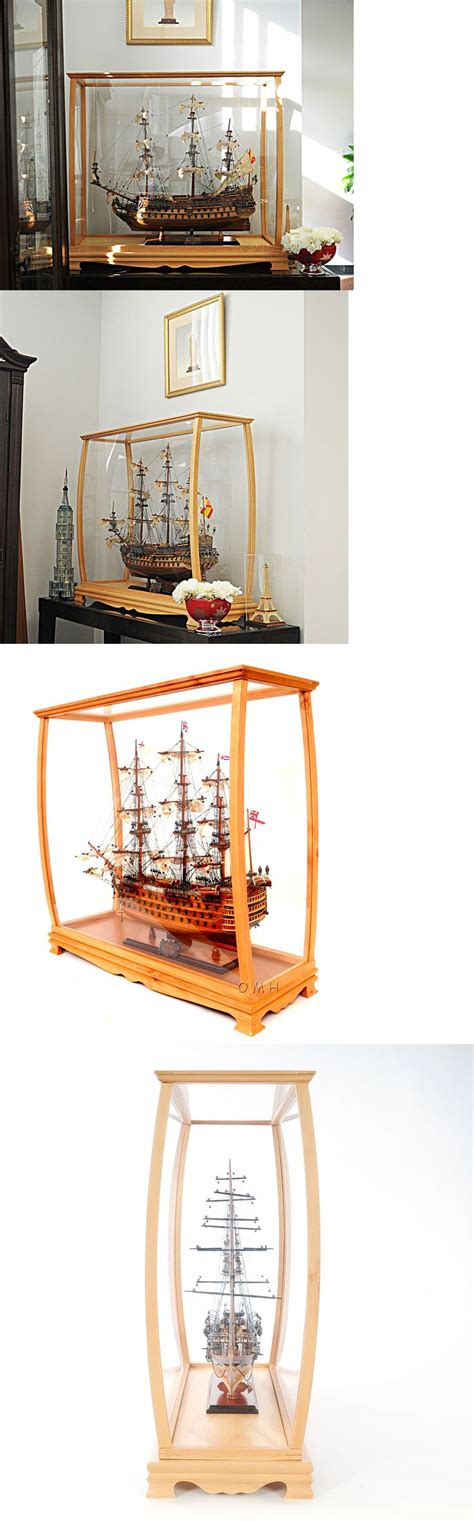 Display Case Wood And Plexiglass 36 Cabinet For Tall Ships Yachts
