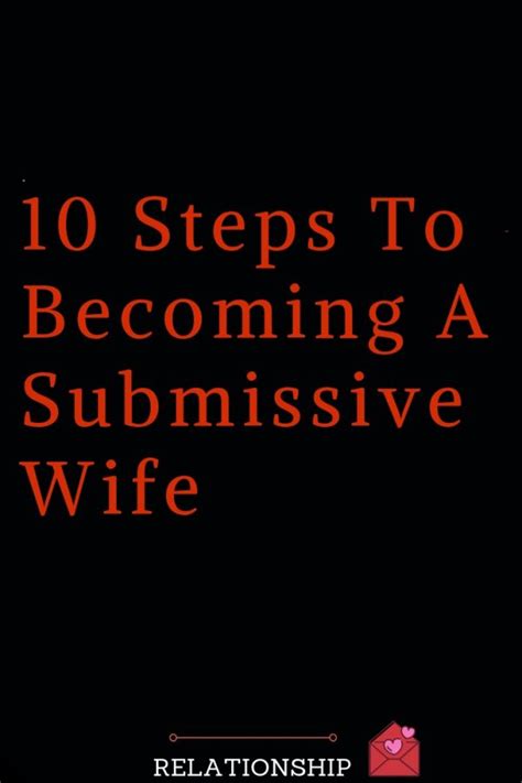 10 steps to becoming a submissive wife