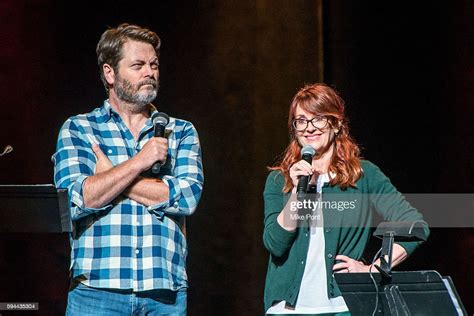 Nick Offerman And Megan Mullally Perform During The Summer Of 69 No