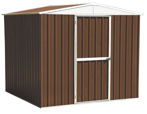 Grainger Approved Storage Shed A Roof 6 Ft X 8 Ft Brown 13x110