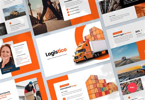 Logistics And Transport Powerpoint Presentation Template Graphue